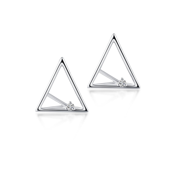 Trinity Diamond Stud Earrings