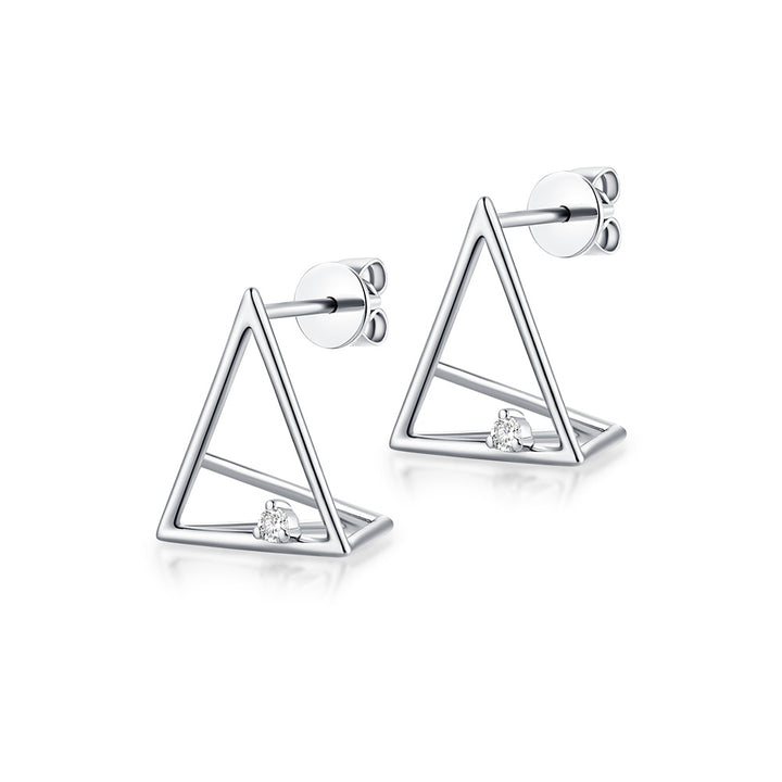 Trinity Diamond Stud Earrings