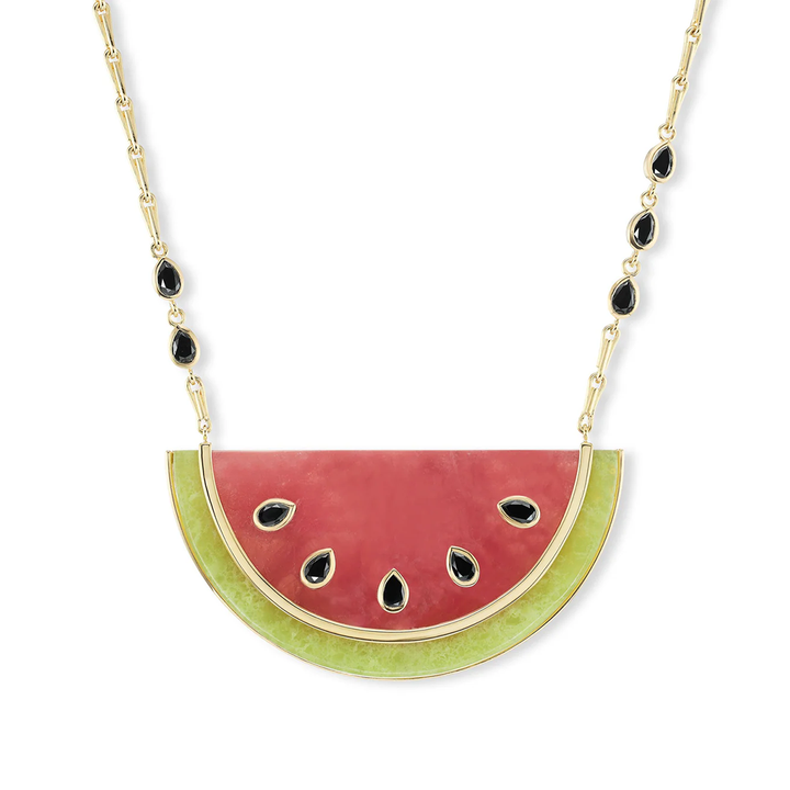 Black Diamonds Watermelon Pendant