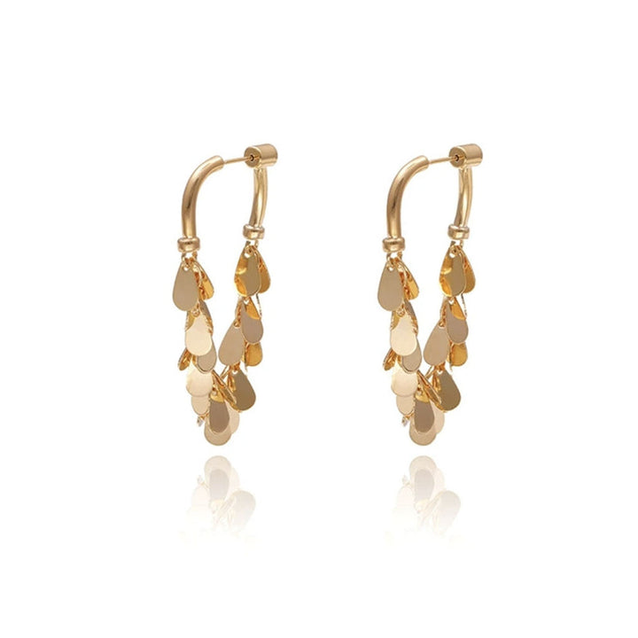 Shining Golden Wind Chime Earrings