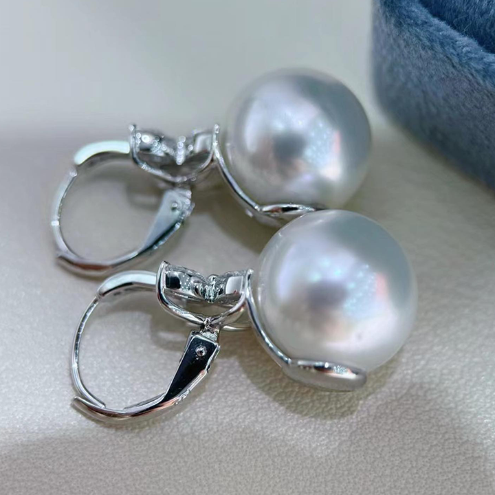 Diamond and Pearl Earrings