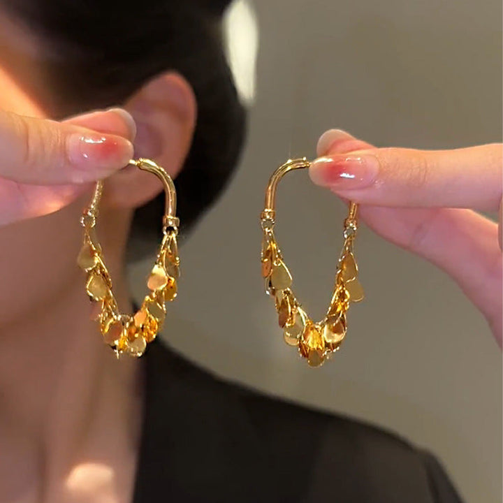 Shining Golden Wind Chime Earrings