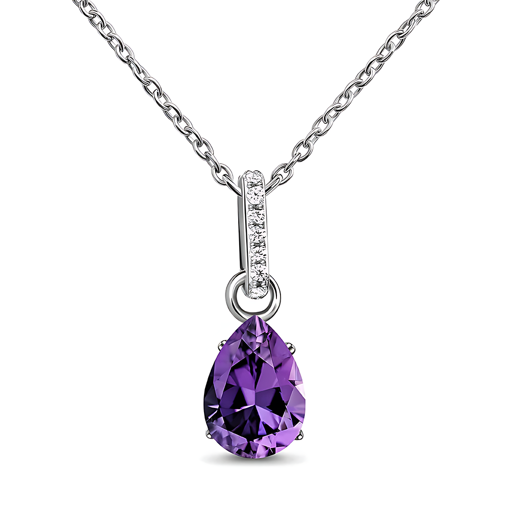 Amethyst Necklace Sway - February Birthstone