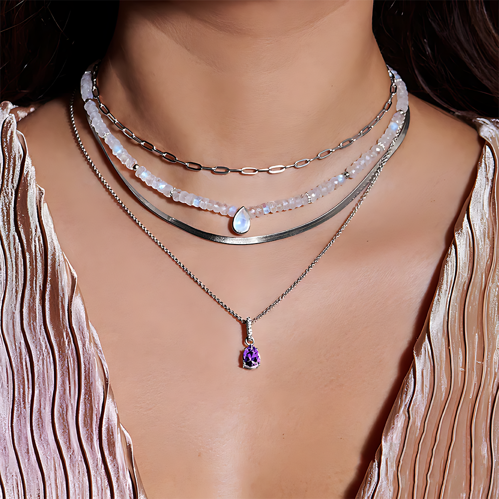 Amethyst Necklace Sway - February Birthstone