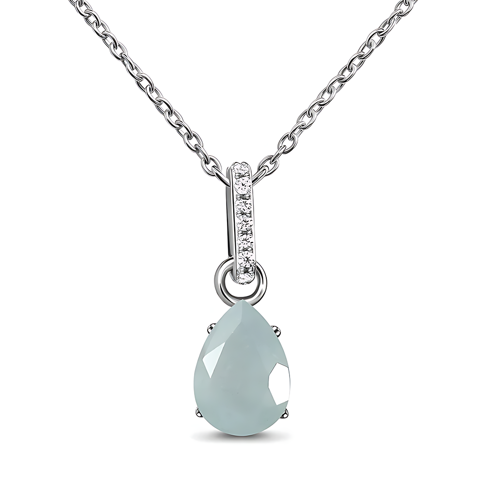 Aquamarine Necklace Sway - March Birthstone