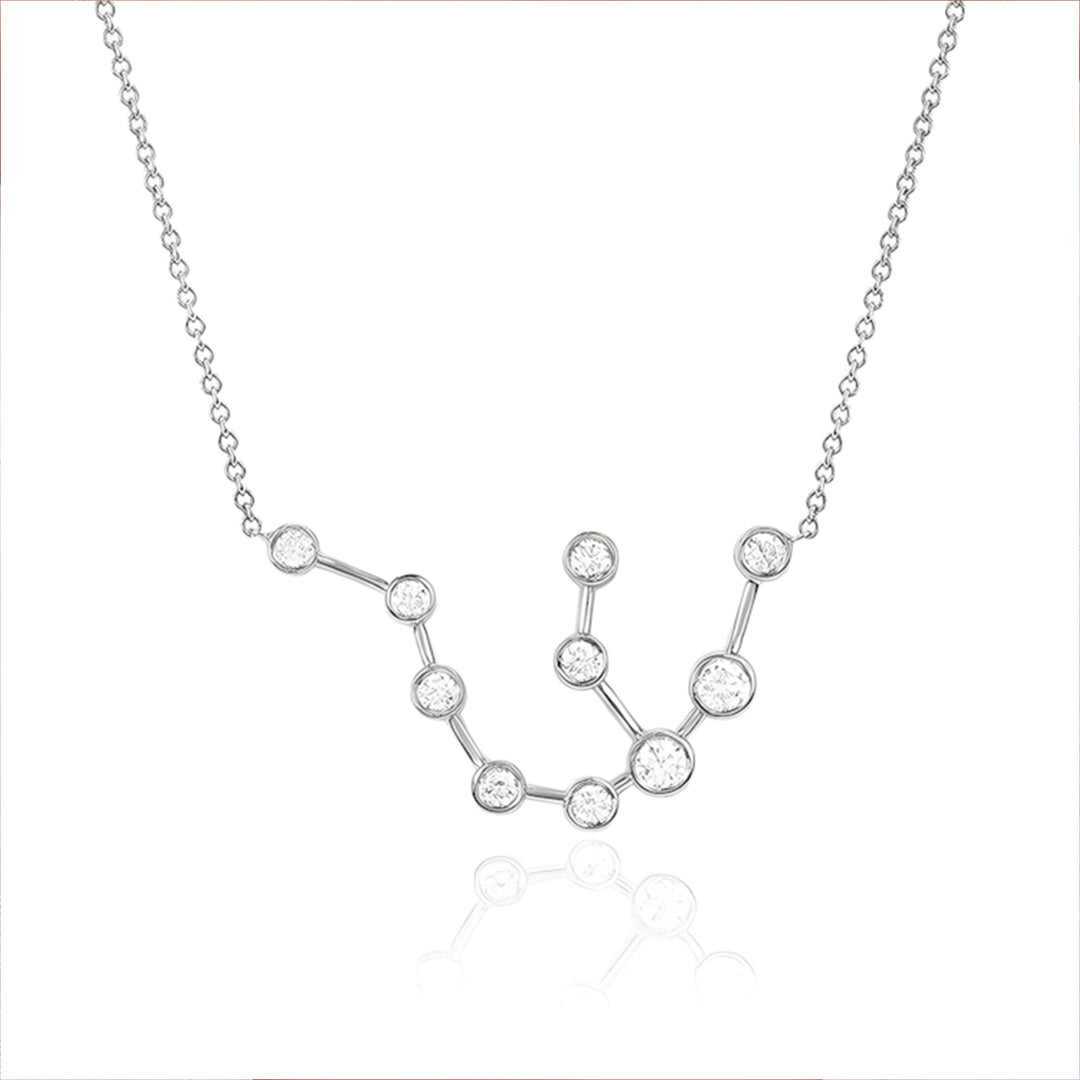 Aquarius Diamond Constellation Necklace