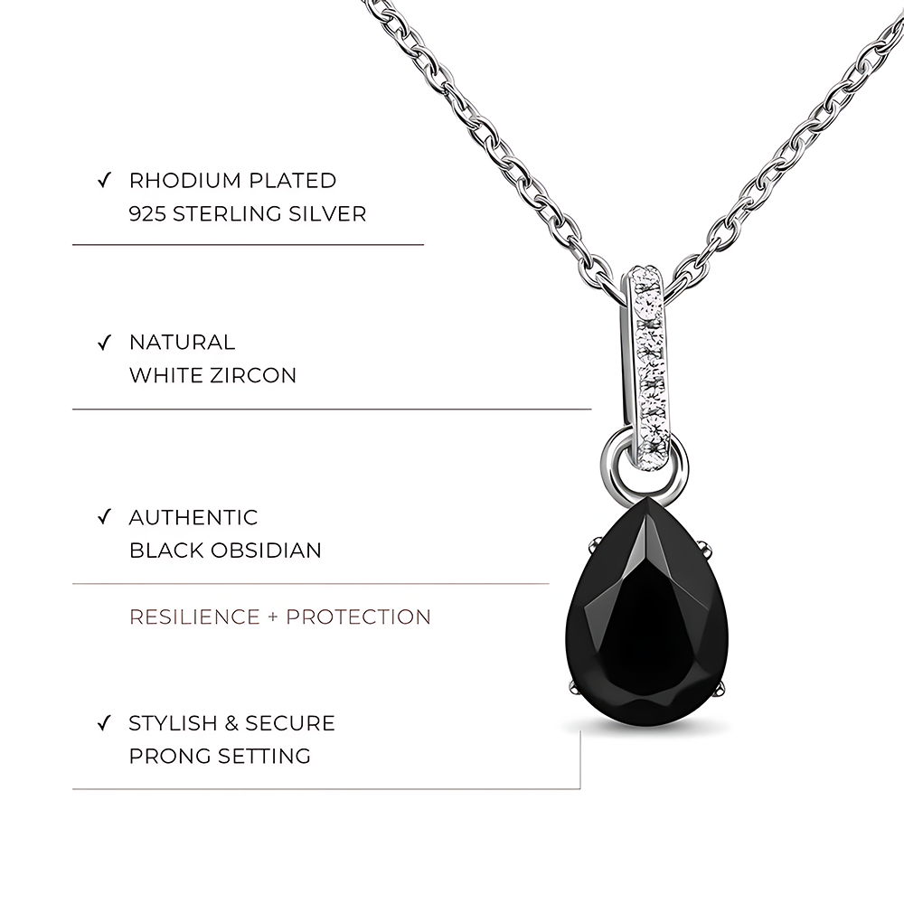 Black Obsidian Necklace - Sway