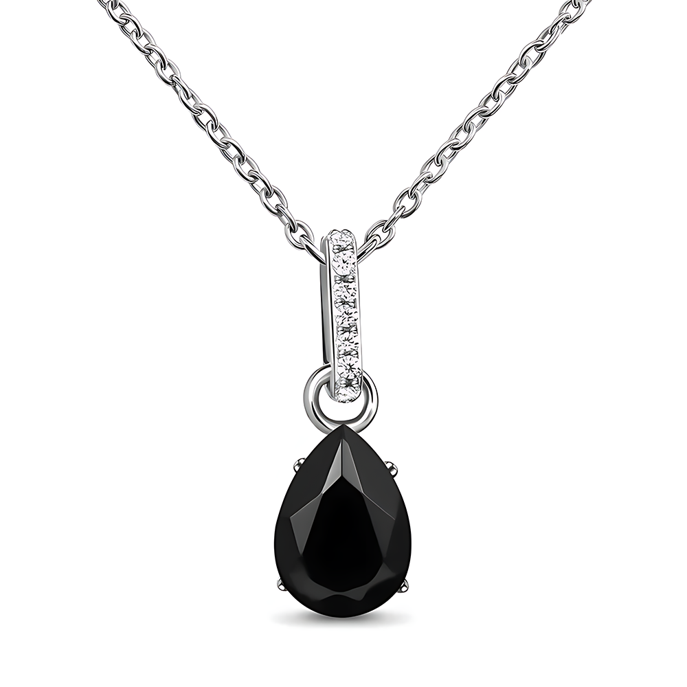 Black Onyx Necklace Sway - December Birthsto