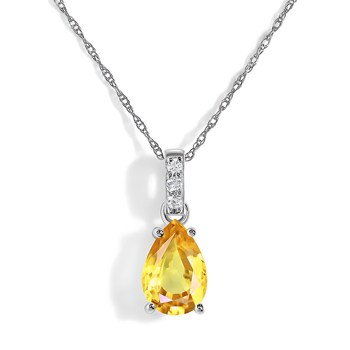 Citrine Necklace Sway - November Birthstone