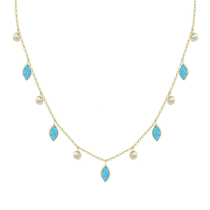 DROPS OF SPRING OPAL NECKLACE