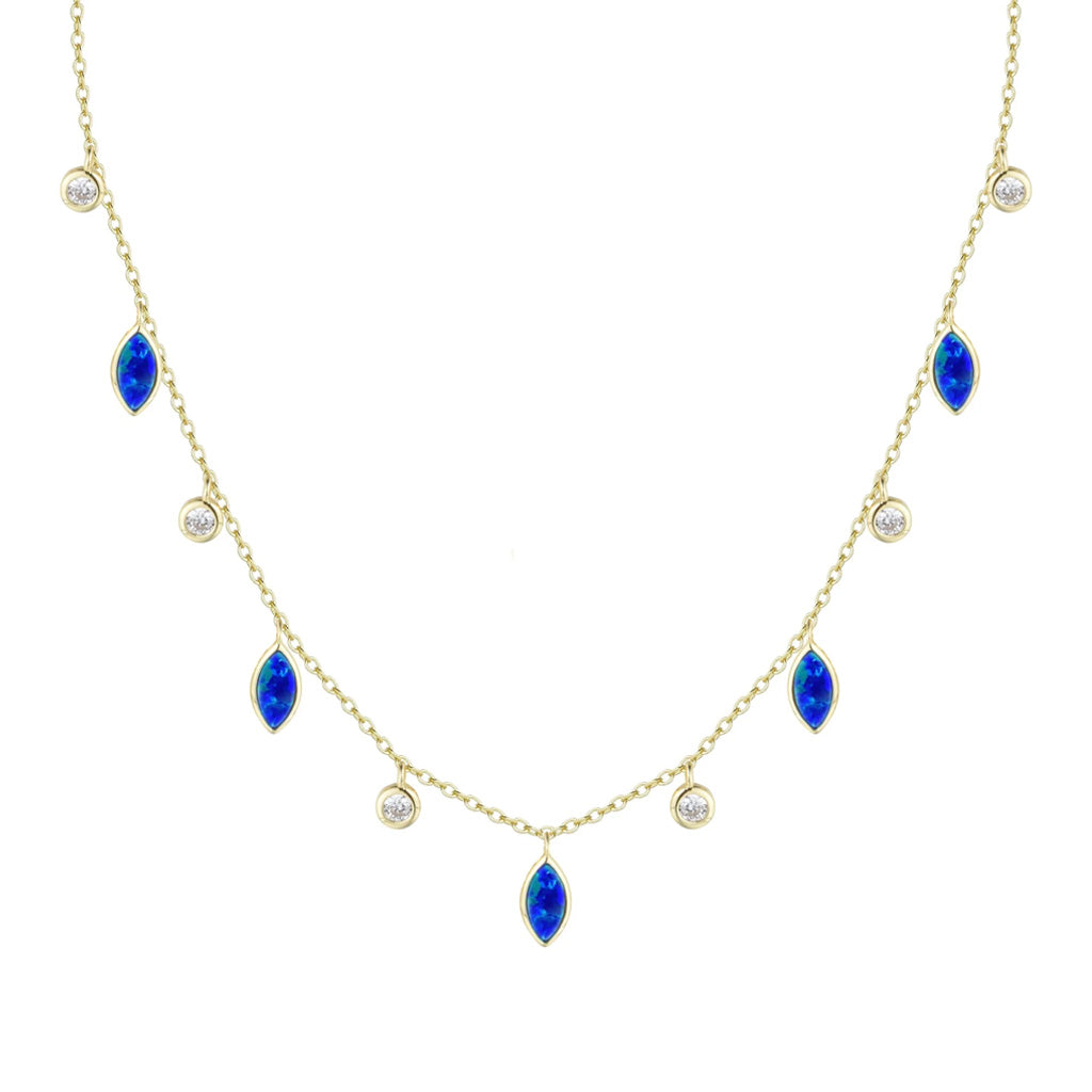 DROPS OF SPRING OPAL NECKLACE