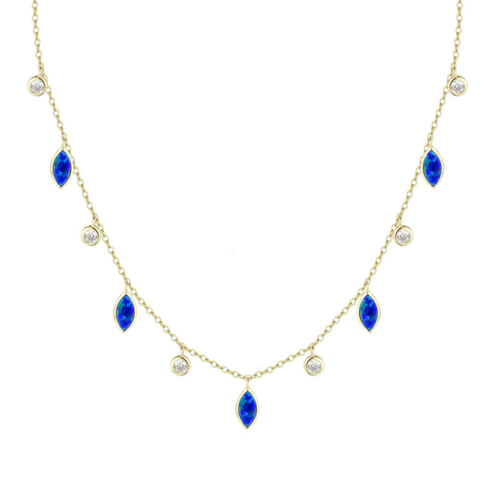 DROPS OF SPRING OPAL NECKLACE