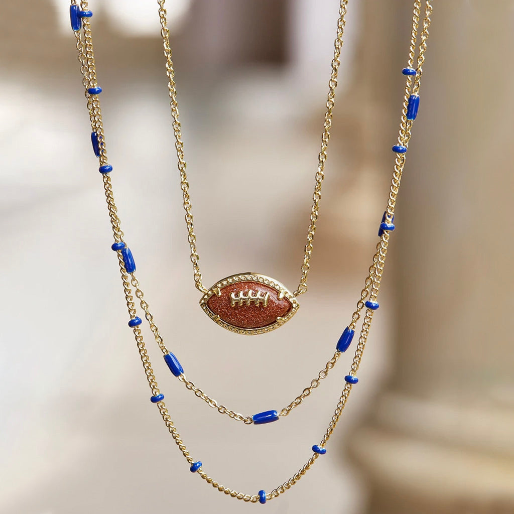 Football Pendant Necklace