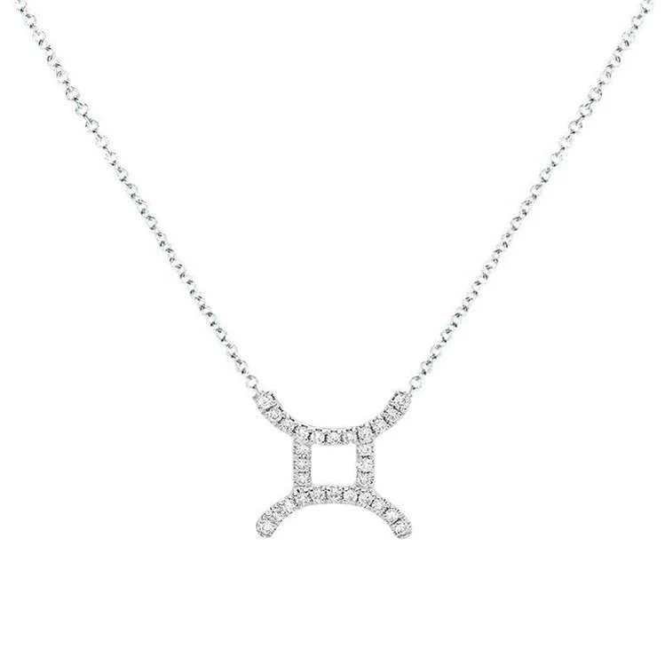 Gemini Diamond Zodiac Necklace