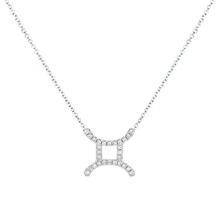 Gemini Diamond Zodiac Necklace