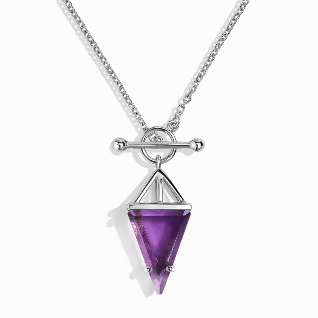 Heroine T Lock Amethyst Necklace