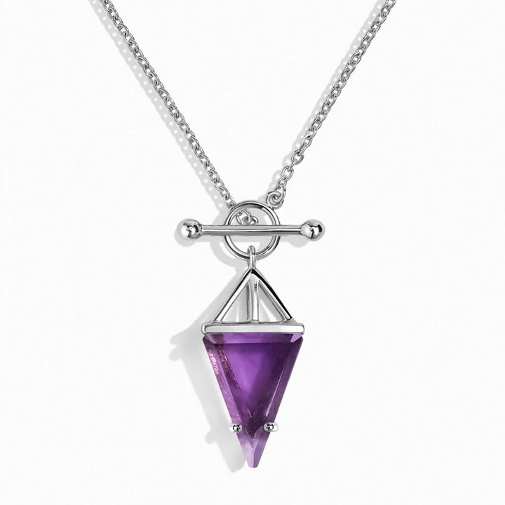 Heroine T Lock Amethyst Necklace