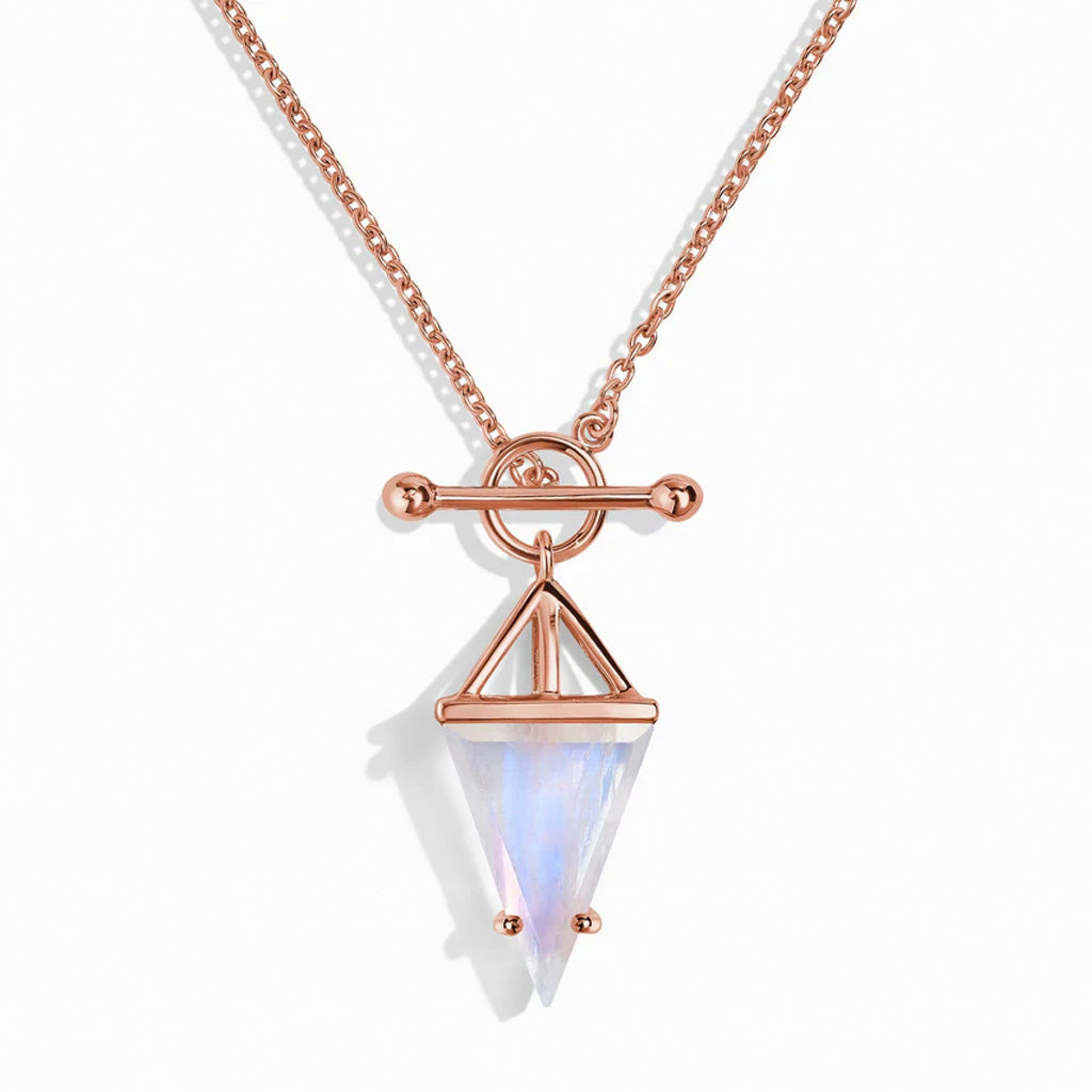 Heroine T Lock Moonstone Necklace