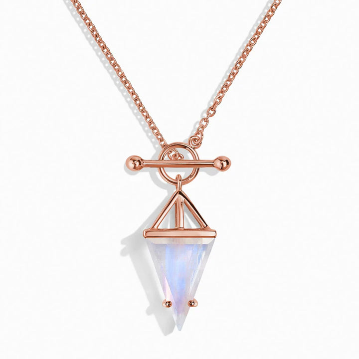 Heroine T Lock Moonstone Necklace