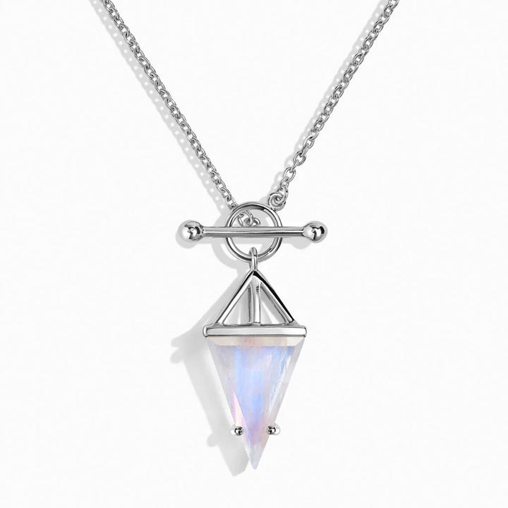 Heroine T Lock Moonstone Necklace