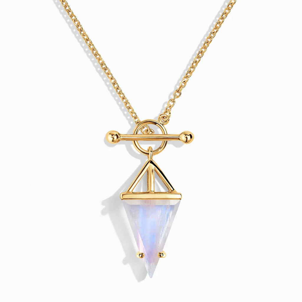 Heroine T Lock Moonstone Necklace