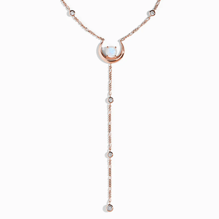 Moonstone Lariat Enchant Necklace