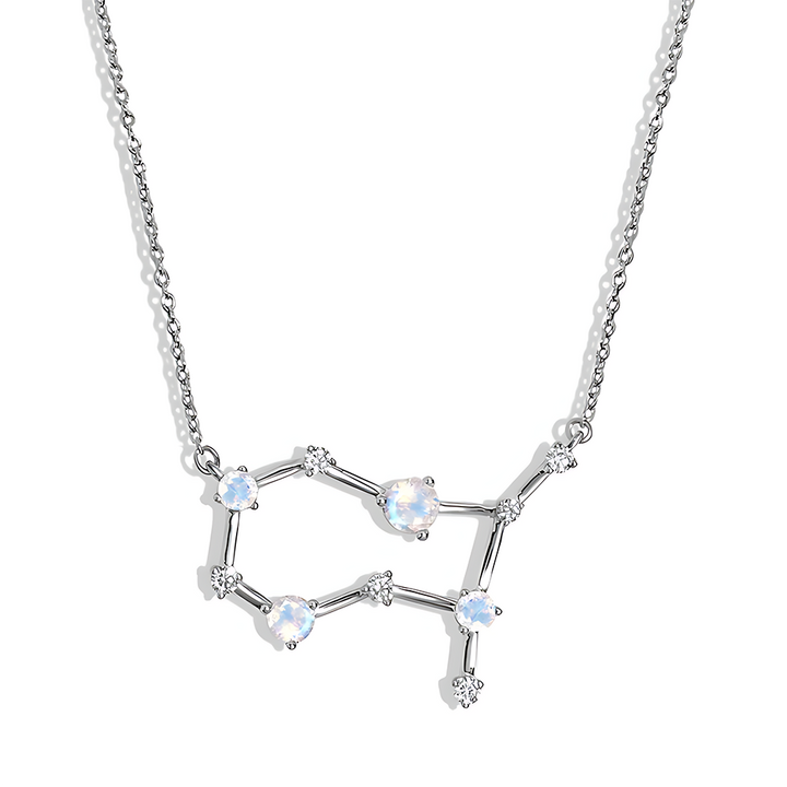 Moonstone Necklace - Gemini Zodiac Constellation