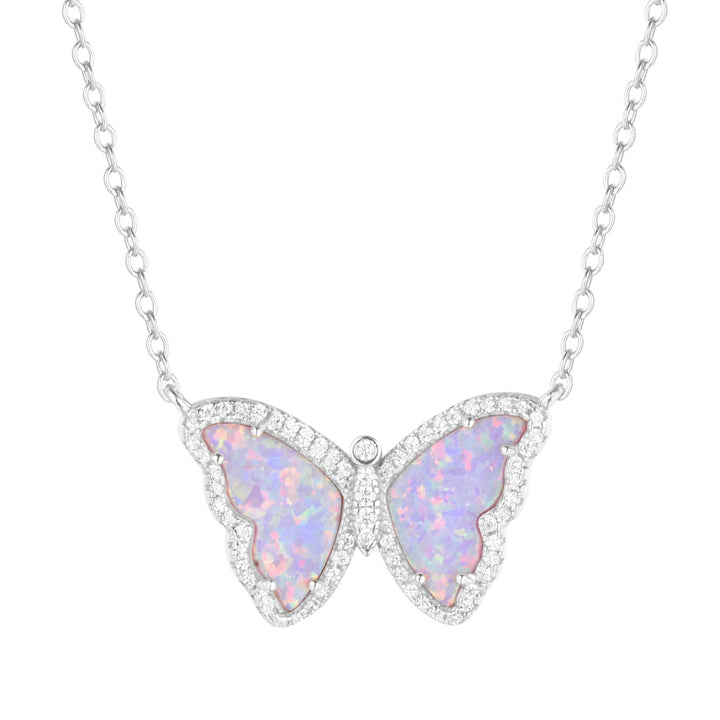 OPAL BUTTERFLY NECKLACE