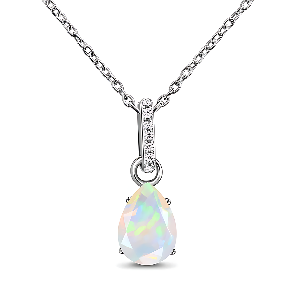 Opal Necklace Sway - October Birthstone