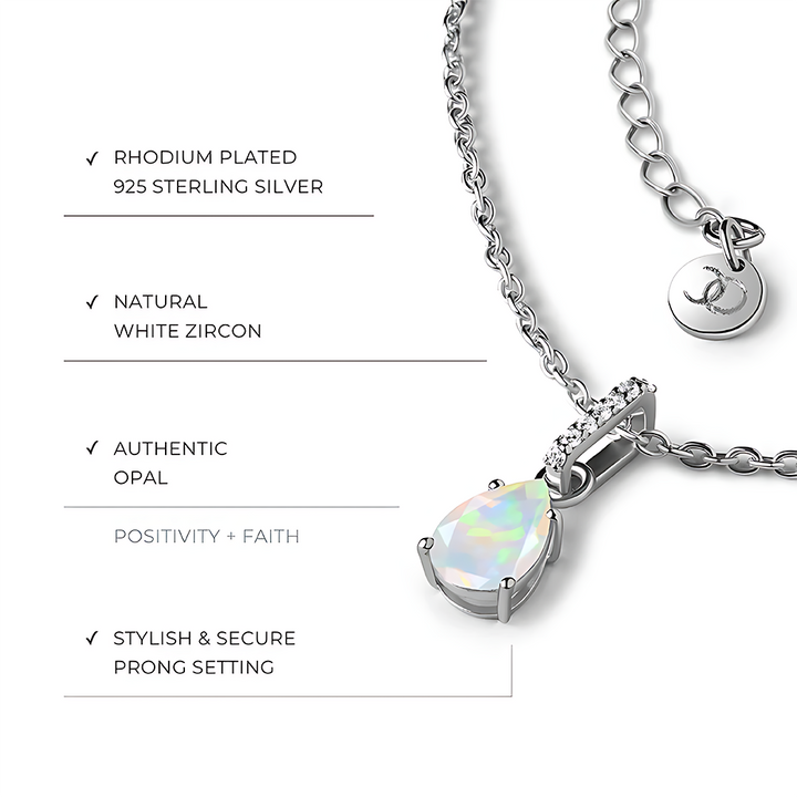 Opal Necklace Sway - October Birthstone