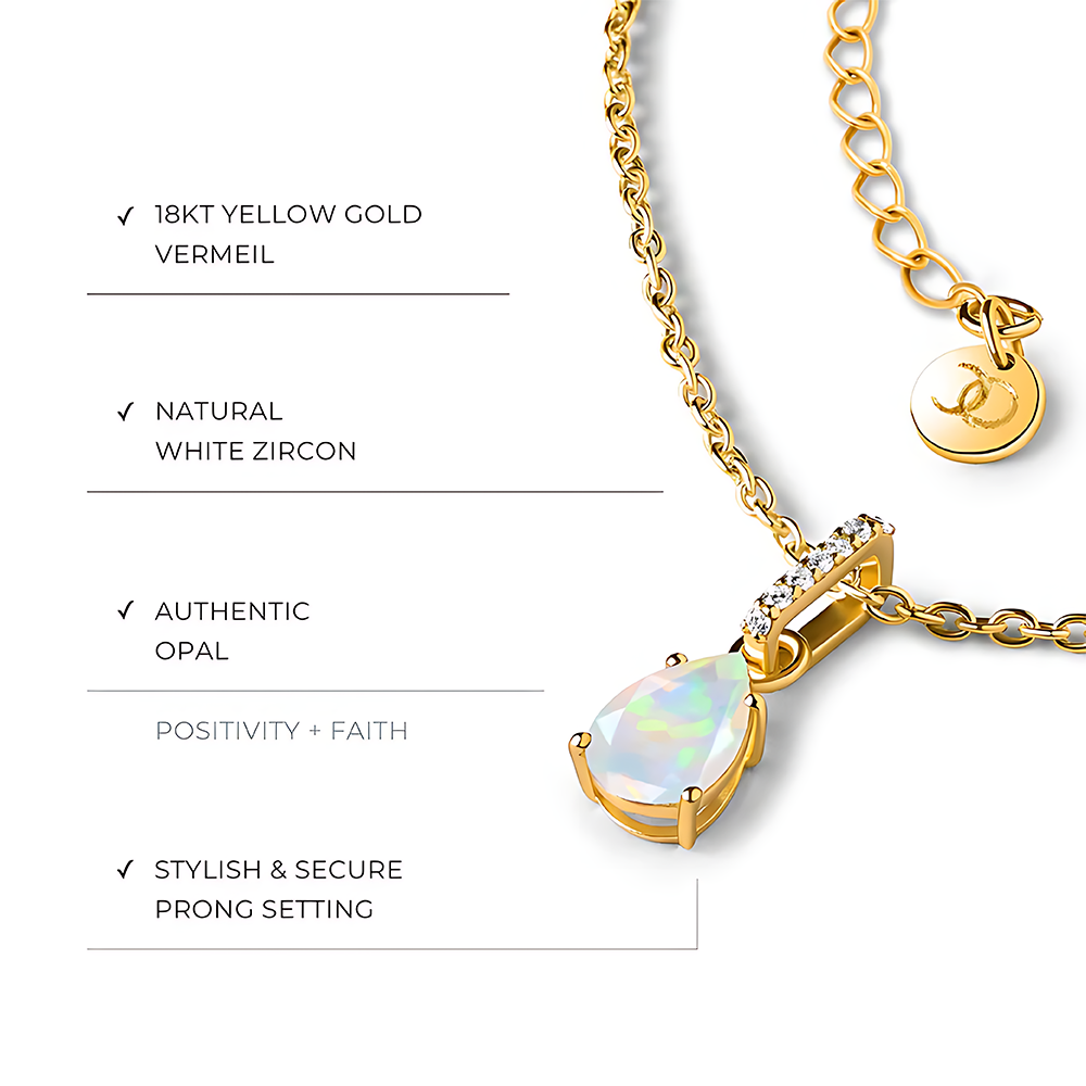 Opal Necklace Sway - October Birthstone