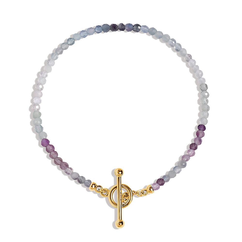 Fluorite T-Lock Beads Bracelet - Raise Your Vibrations