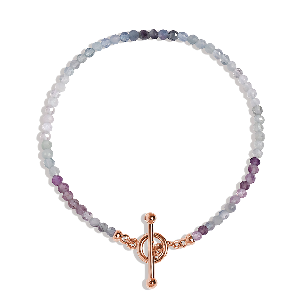 Fluorite T-Lock Beads Bracelet - Raise Your Vibrations