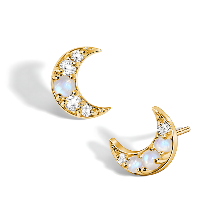 Moonstone Earrings - Twilight Studs