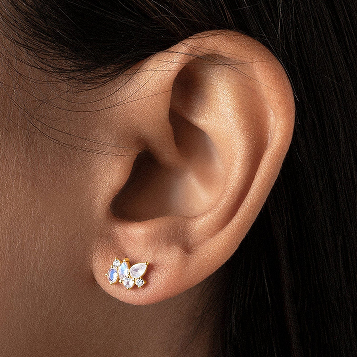 Moonstone Earrings - Sumptuousness Studs