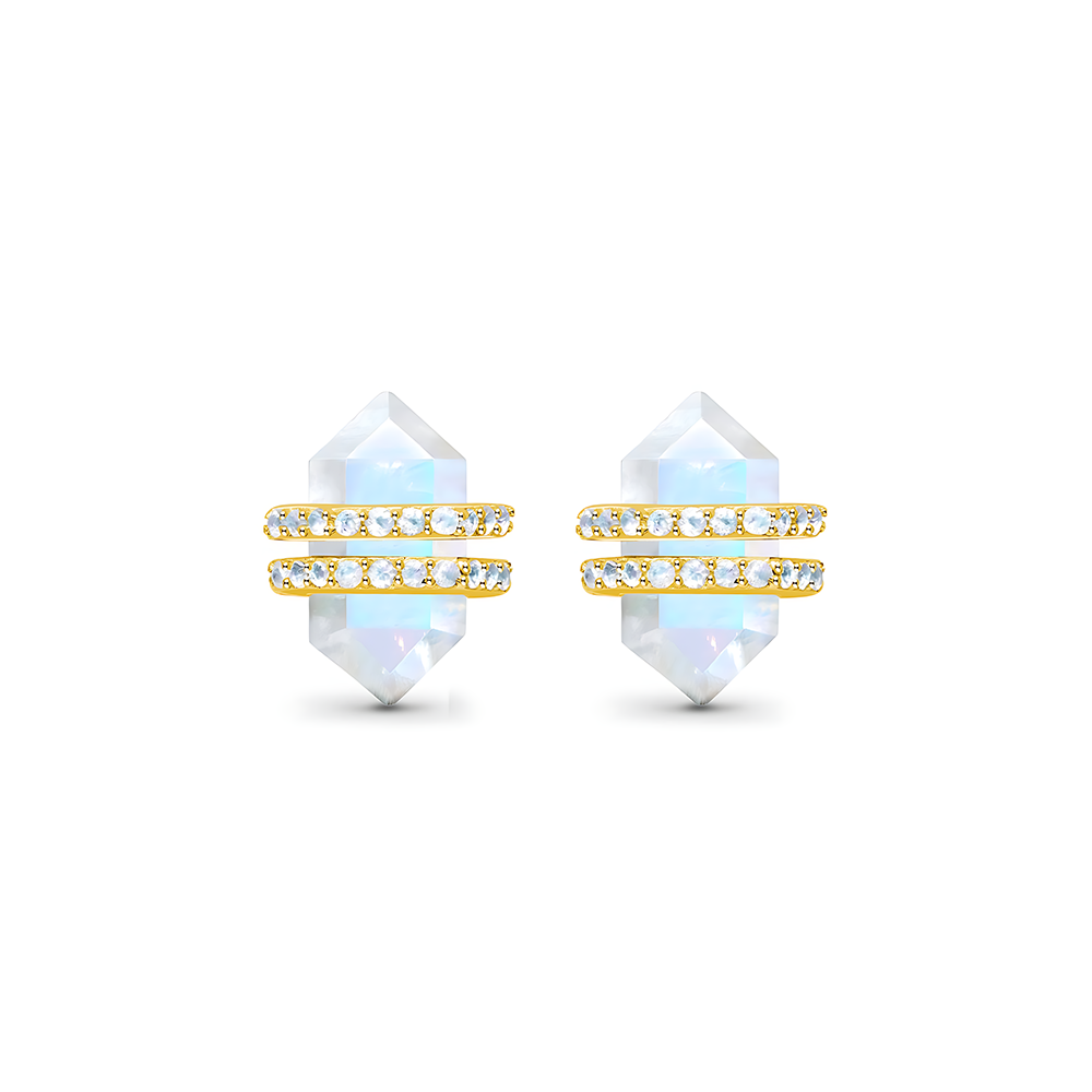 Moonstone Earrings - Euphoria Studs