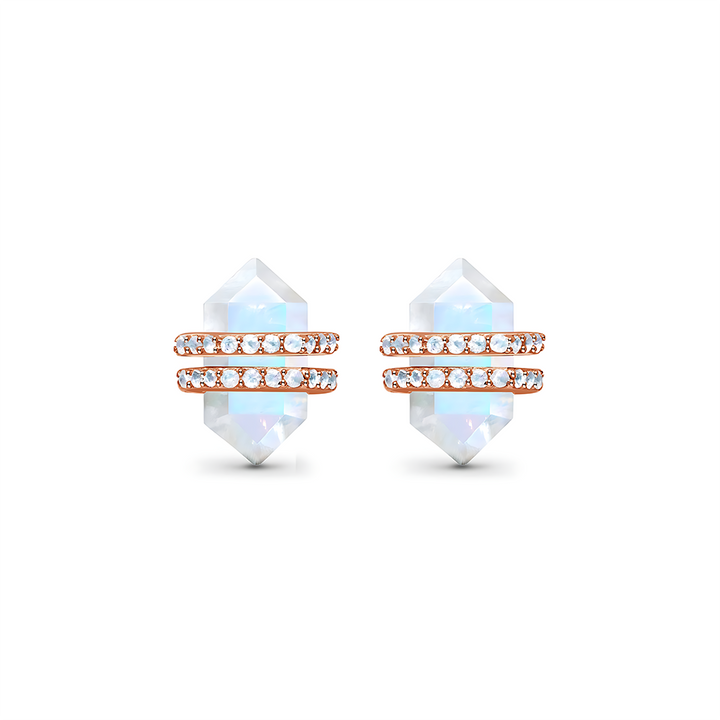 Moonstone Earrings - Euphoria Studs