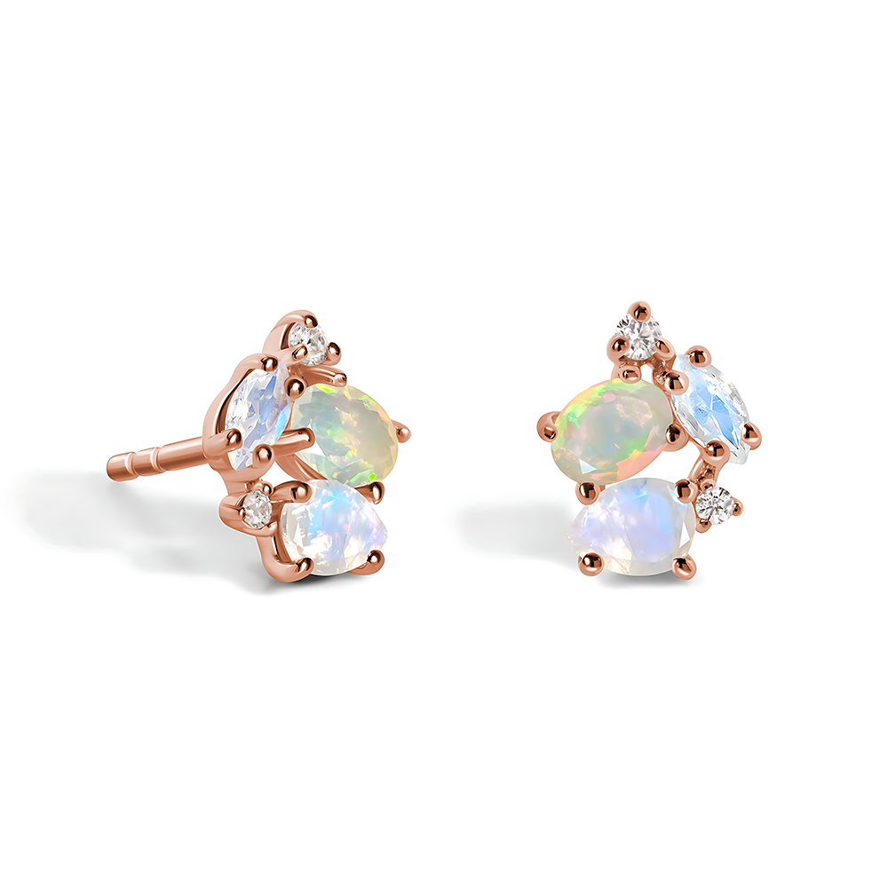 Opal Moonstone Earrings - Orion