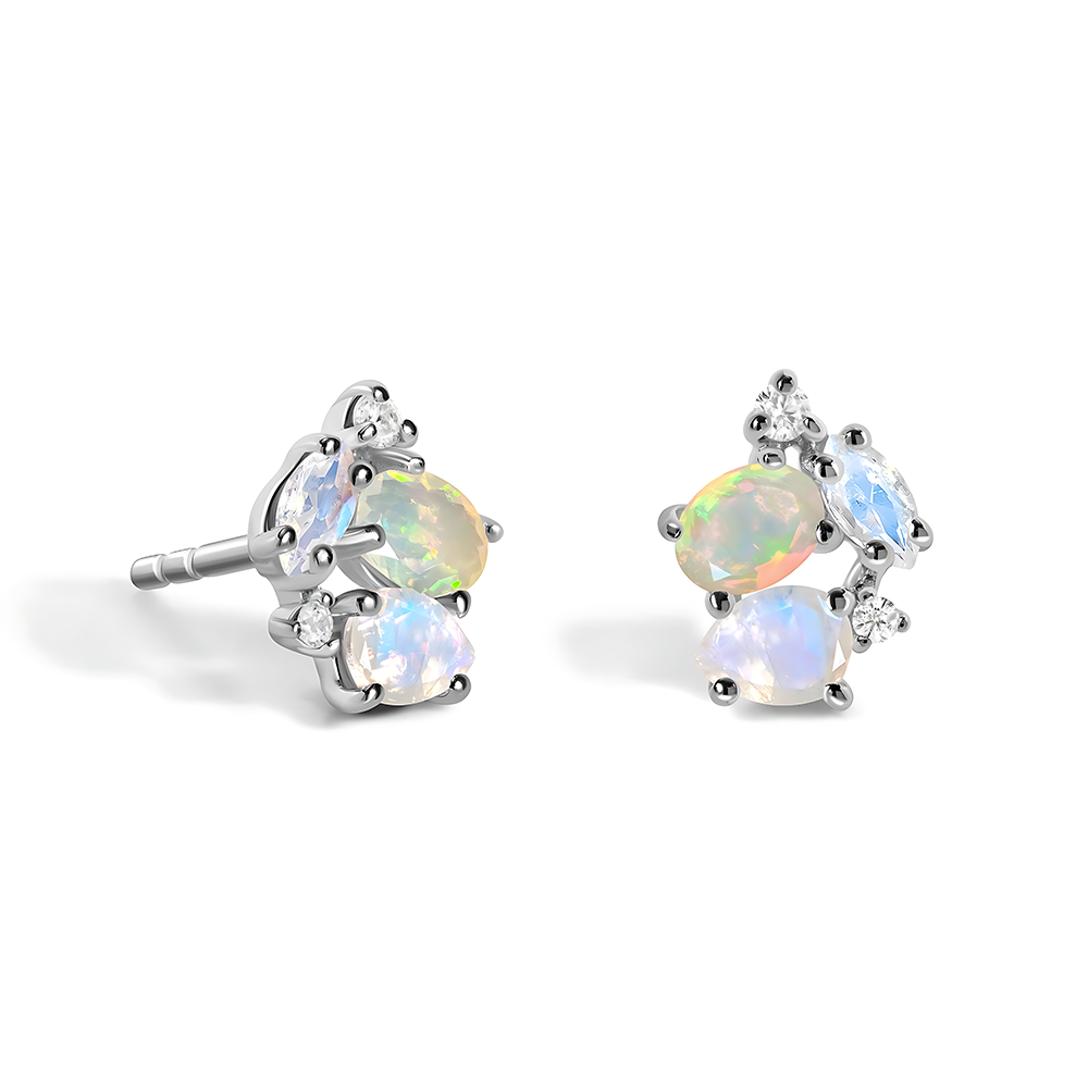 Opal Moonstone Earrings - Orion