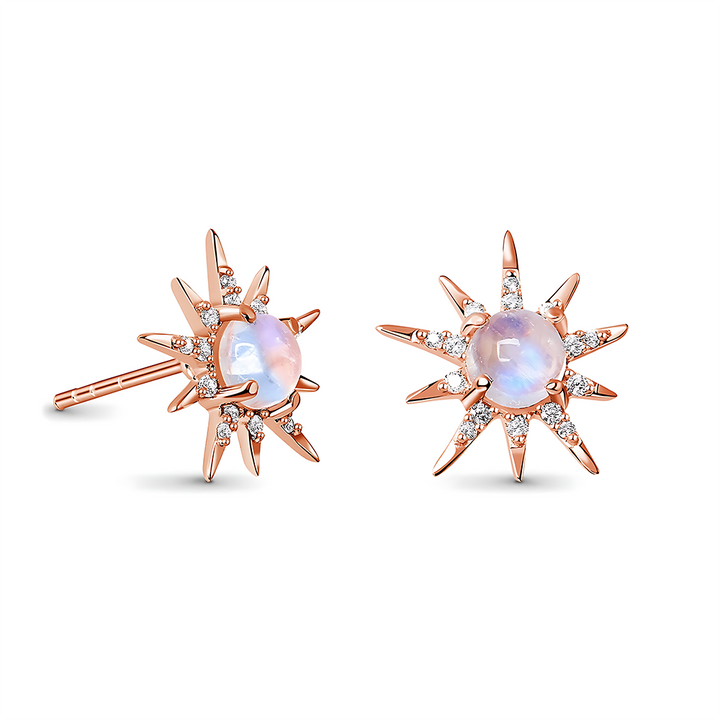 Moonstone Earrings - Starlight Studs