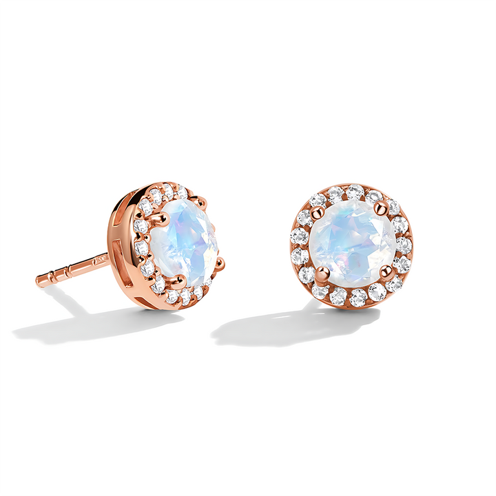 Moonstone Venus Studs - June Birthstone