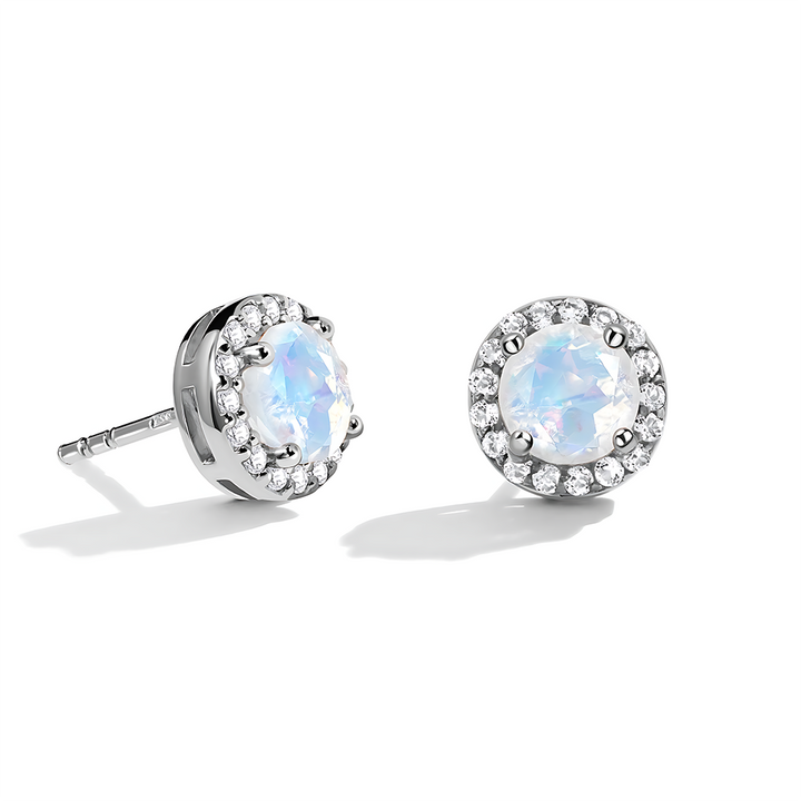 Moonstone Venus Studs - June Birthstone