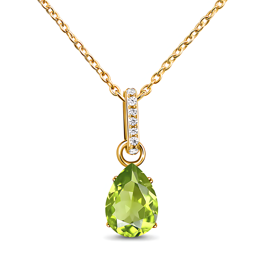 Peridot Necklace Sway - August Birthstone