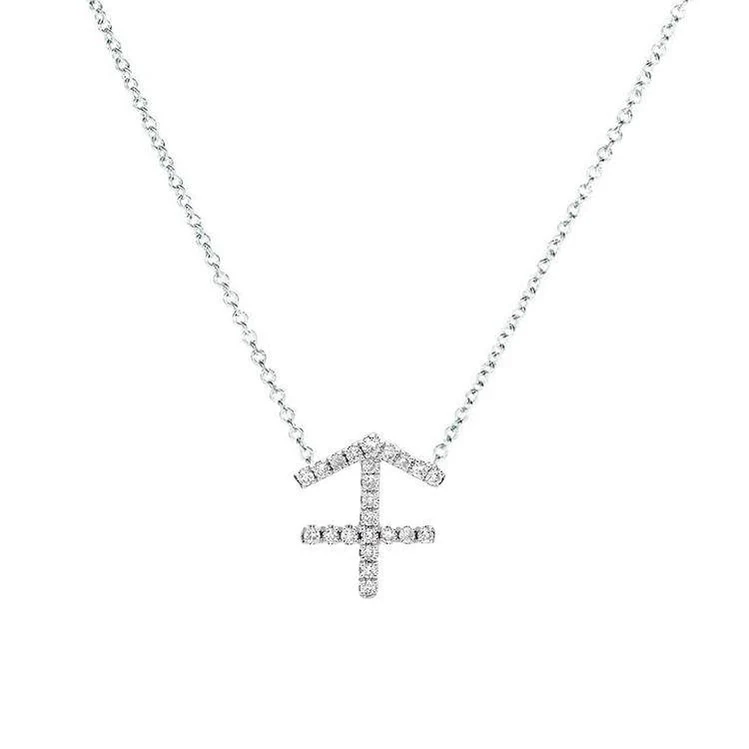 Sagittarius Diamond Zodiac Necklace