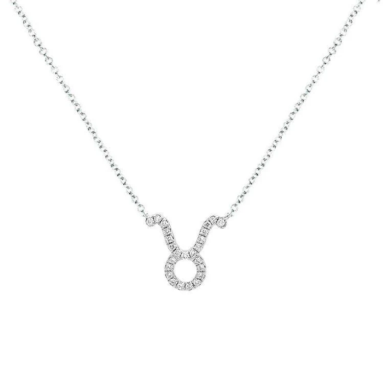 Taurus Diamond Zodiac Necklace