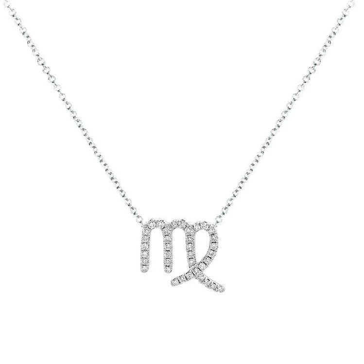 Virgo Diamond Zodiac Necklace