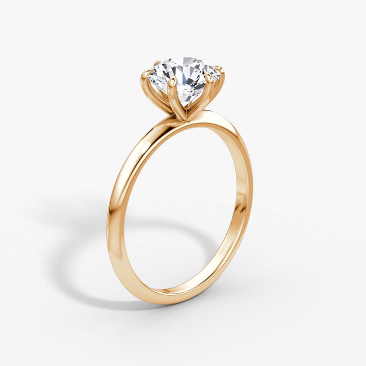 The Knife-Edge Round Brilliant Engagement Ring