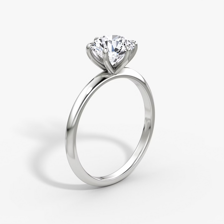 The Knife-Edge Round Brilliant Engagement Ring