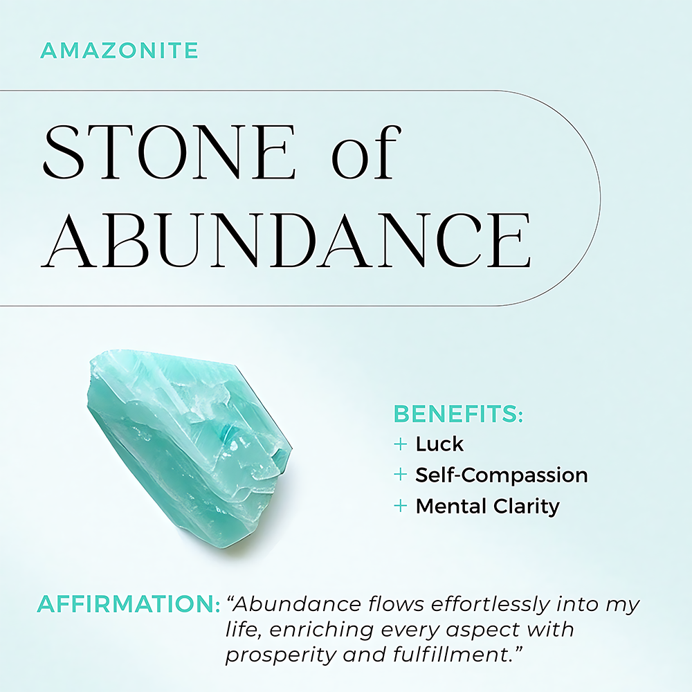 Moonstone & Amazonite Bracelet Stack - Abundance