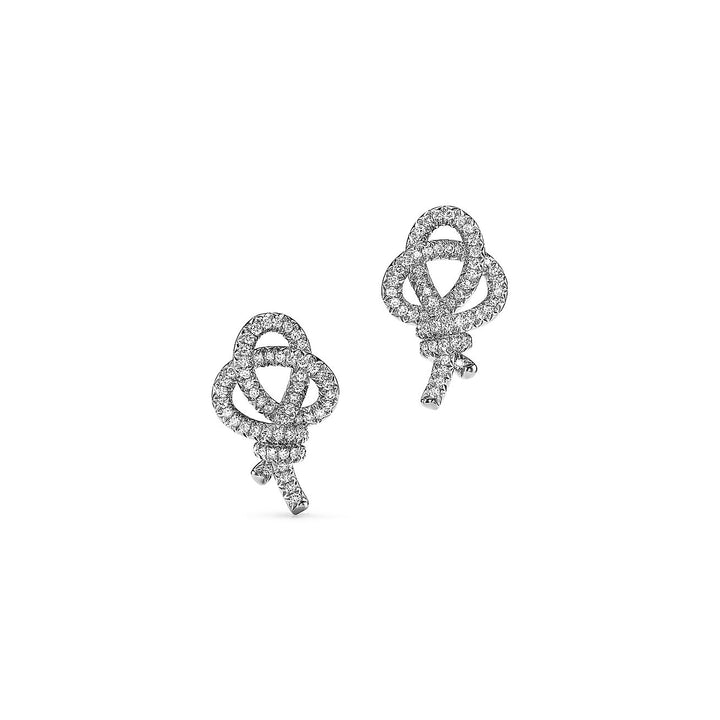 Woven Keys Stud Earrings